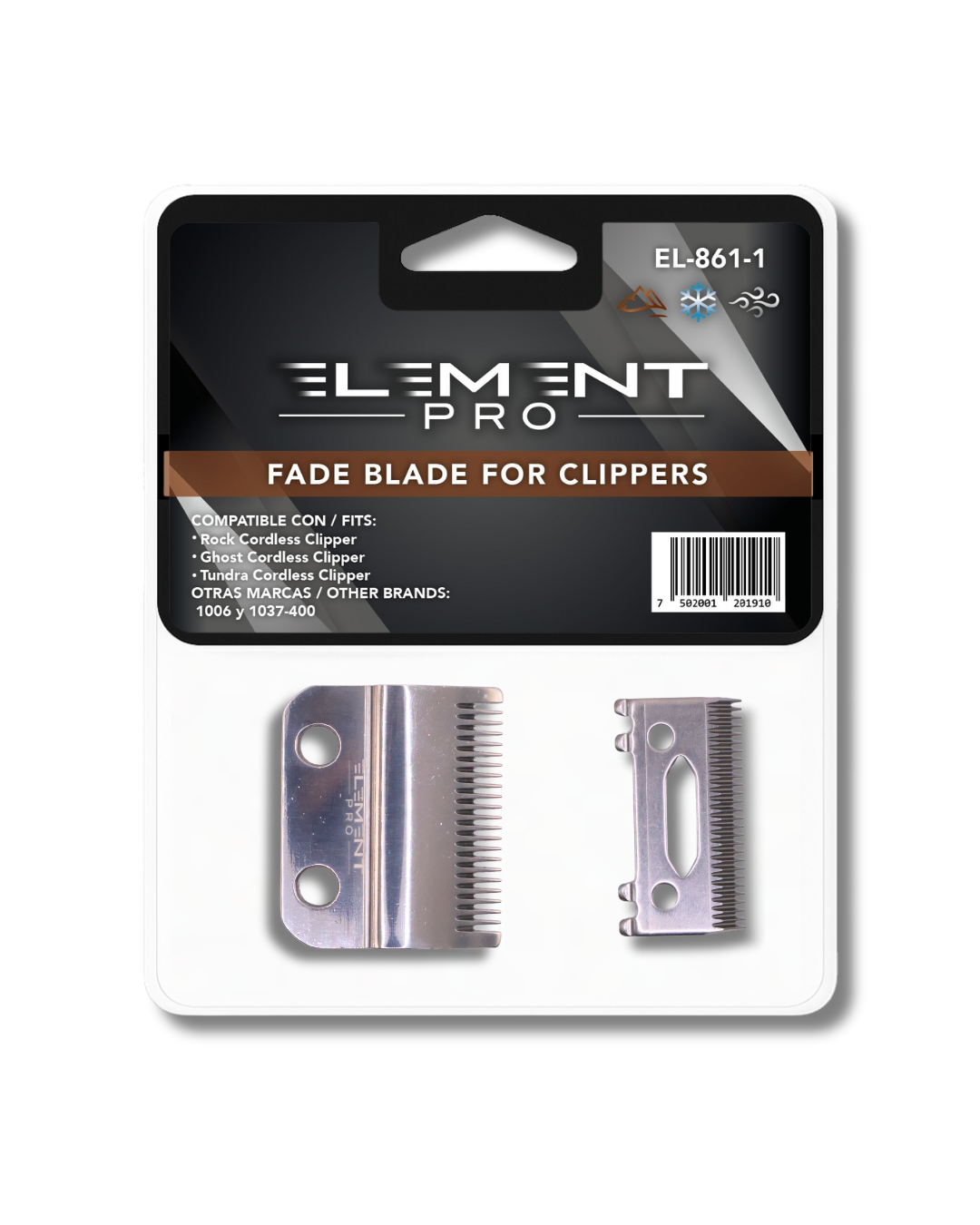 Cuchilla 2 Hoyos Plana Para Rock/Ghost/Tundra Cordless Clippers