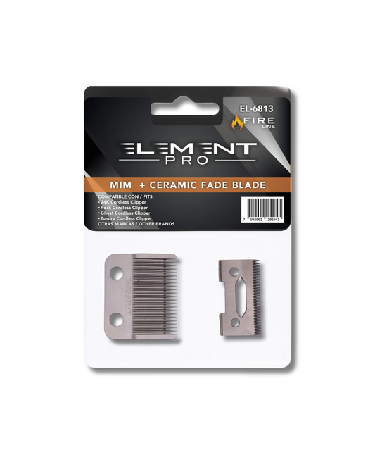 Cuchilla Plana MIM + Cerámica Fade Blade 24k/Rock/Ghost/Tundra Cordless Clippers